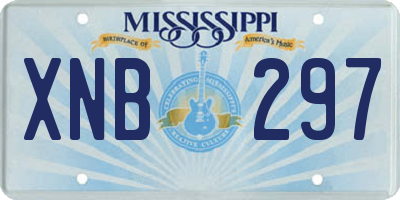 MS license plate XNB297