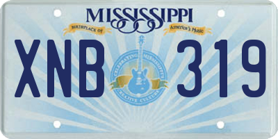 MS license plate XNB319