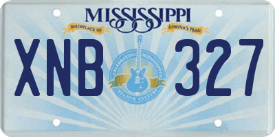 MS license plate XNB327