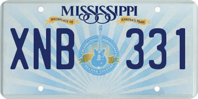 MS license plate XNB331