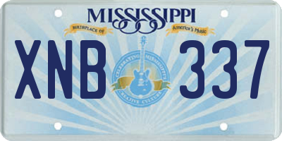 MS license plate XNB337