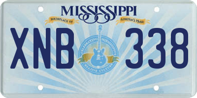 MS license plate XNB338
