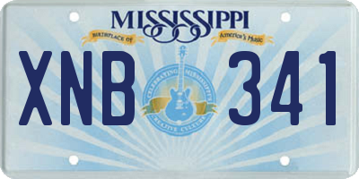 MS license plate XNB341