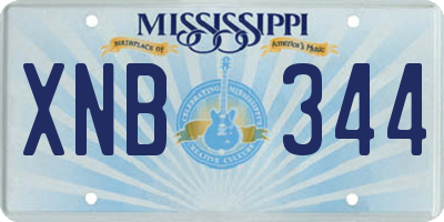 MS license plate XNB344