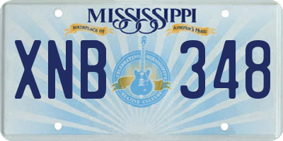 MS license plate XNB348
