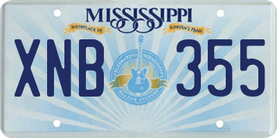 MS license plate XNB355