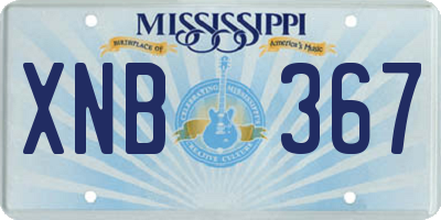 MS license plate XNB367