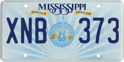 MS license plate XNB373