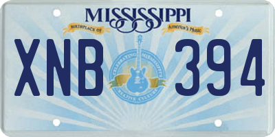 MS license plate XNB394