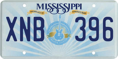 MS license plate XNB396