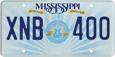 MS license plate XNB400