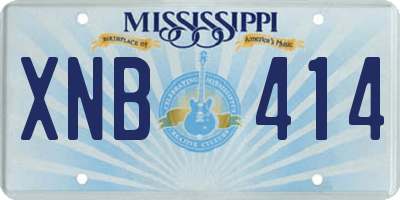 MS license plate XNB414
