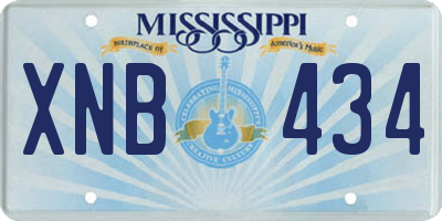 MS license plate XNB434