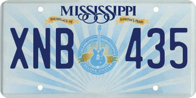 MS license plate XNB435