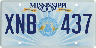 MS license plate XNB437