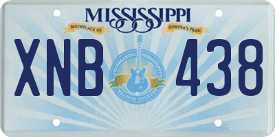 MS license plate XNB438