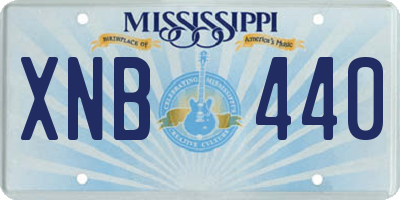 MS license plate XNB440