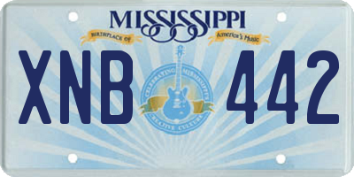 MS license plate XNB442