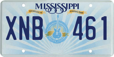 MS license plate XNB461