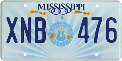 MS license plate XNB476
