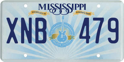 MS license plate XNB479