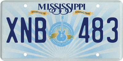 MS license plate XNB483