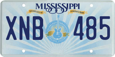 MS license plate XNB485