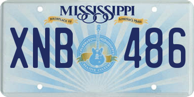 MS license plate XNB486