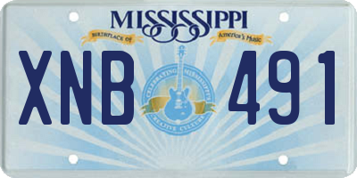 MS license plate XNB491