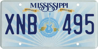 MS license plate XNB495