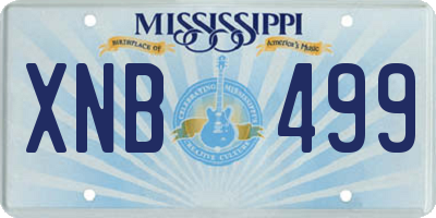 MS license plate XNB499