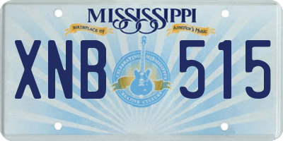 MS license plate XNB515