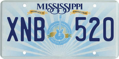 MS license plate XNB520