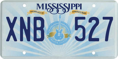 MS license plate XNB527