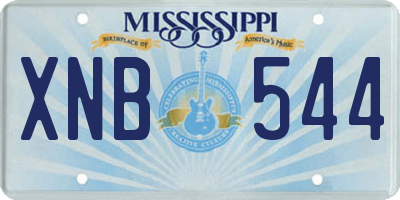 MS license plate XNB544