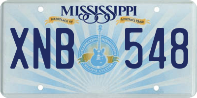 MS license plate XNB548