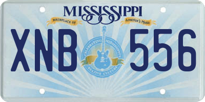 MS license plate XNB556