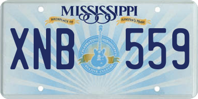 MS license plate XNB559