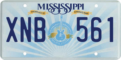 MS license plate XNB561