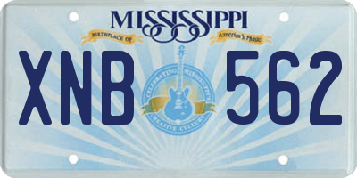 MS license plate XNB562