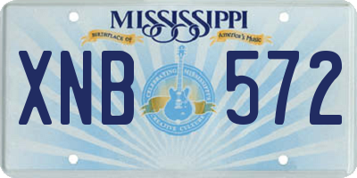 MS license plate XNB572
