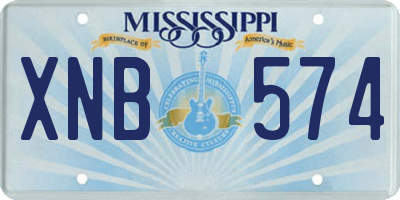 MS license plate XNB574