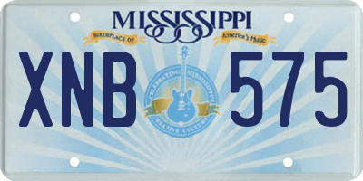 MS license plate XNB575