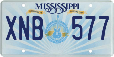 MS license plate XNB577