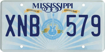 MS license plate XNB579