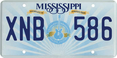 MS license plate XNB586