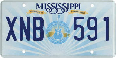 MS license plate XNB591