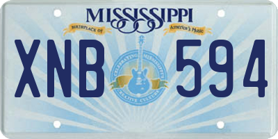 MS license plate XNB594