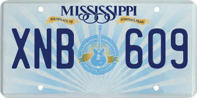 MS license plate XNB609