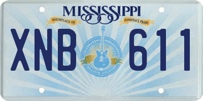 MS license plate XNB611